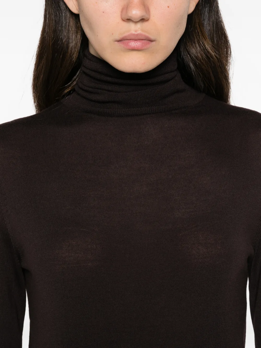 Allude roll-neck sweater Bruin