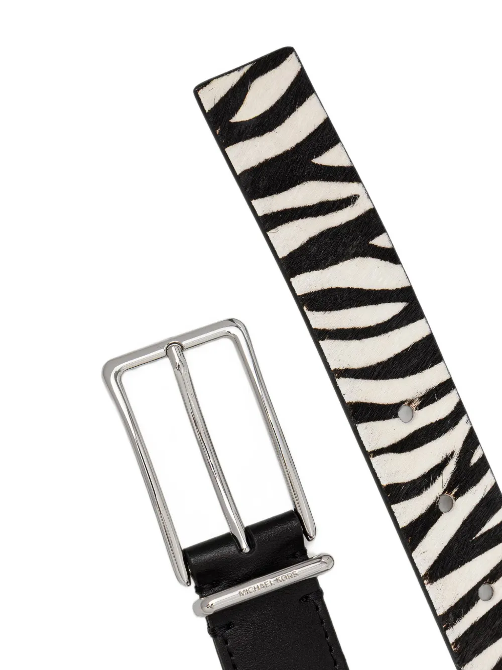Michael Kors Riem met zebraprint Wit