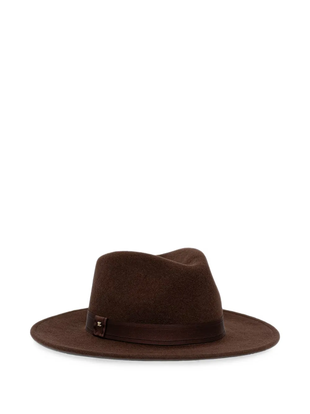 Max Mara logo-plaque fedora hat