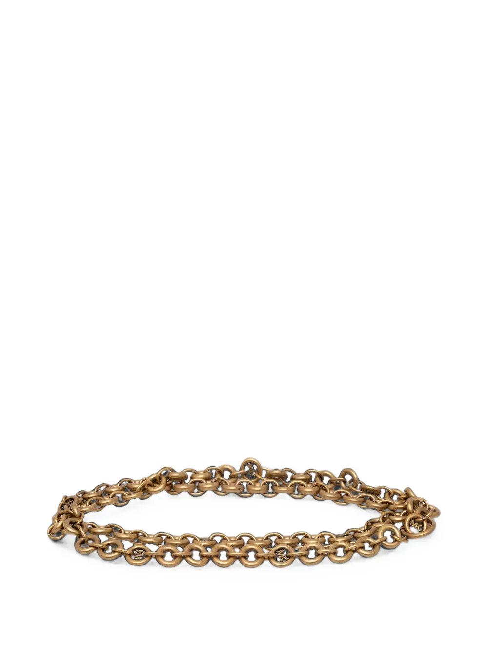 Michael Michael Kors logo-plaque double-chain belt