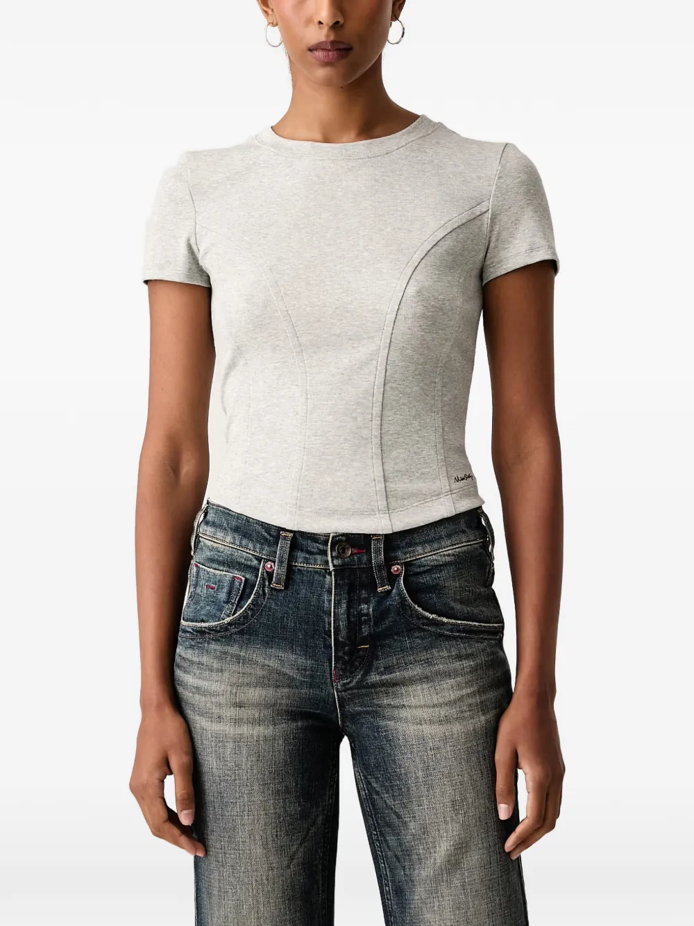 Miss Sixty panelled short-sleeve T-shirt