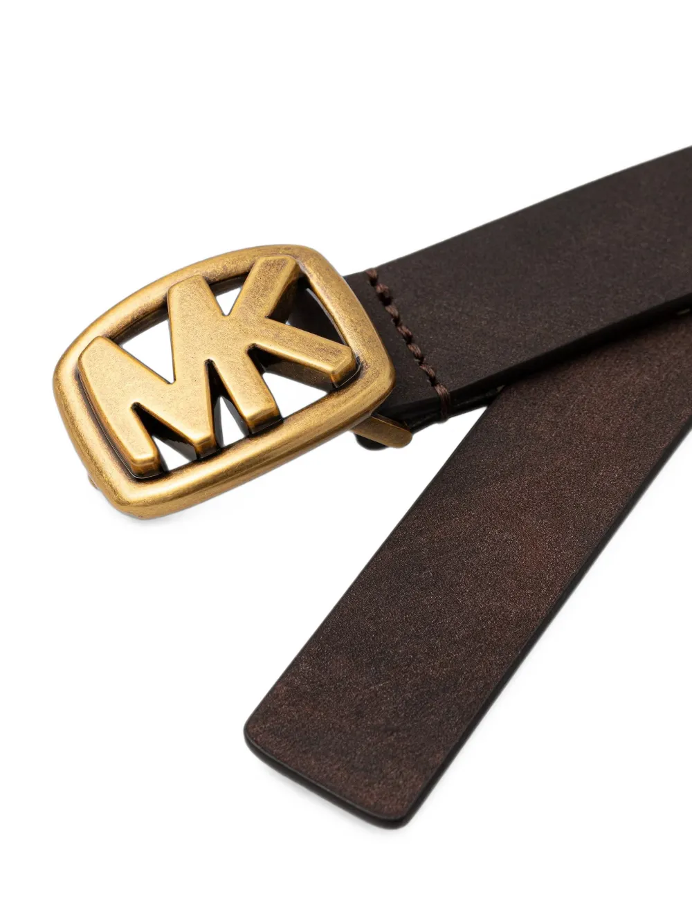 Michael Kors Riem met MK-plakkaat Bruin
