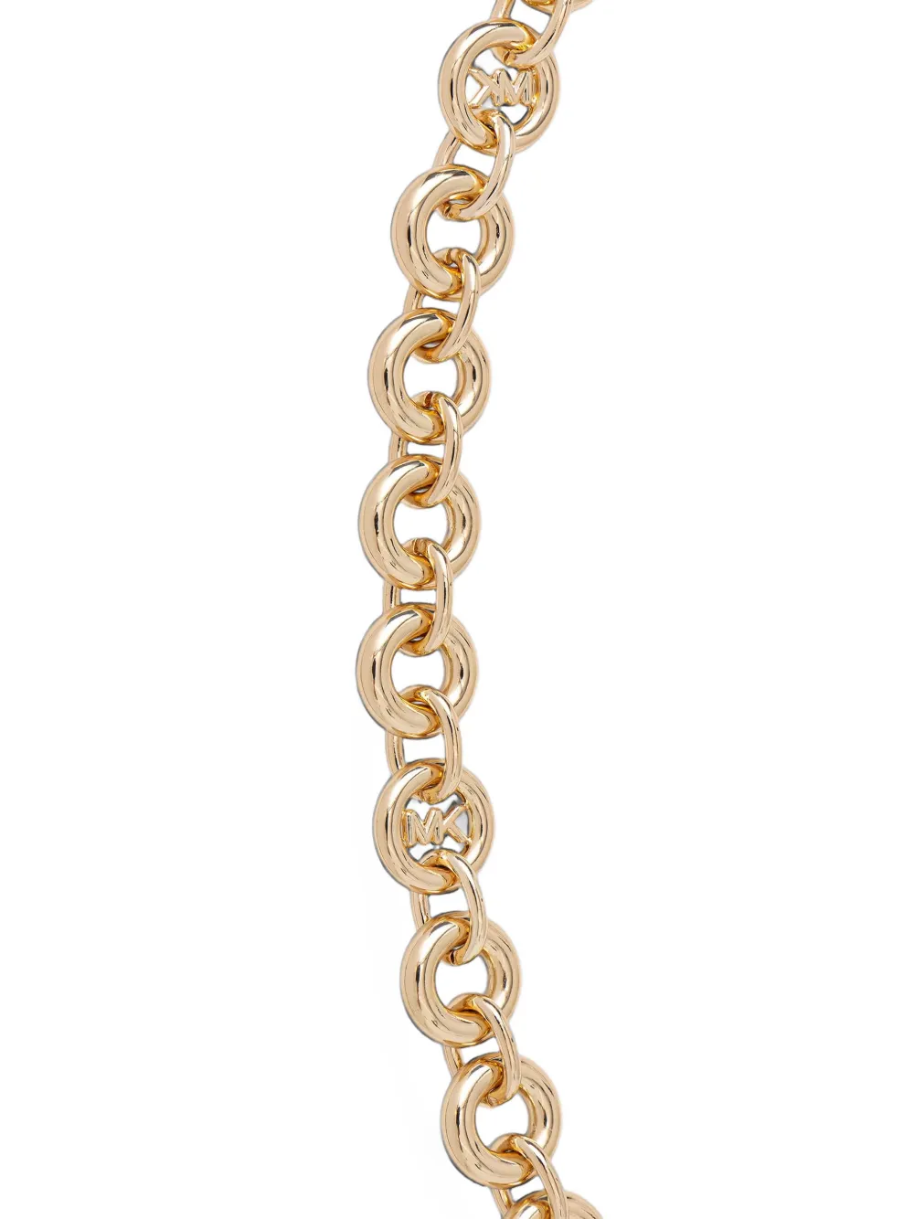 Michael Kors Riem met schakelketting en MK-logo Goud