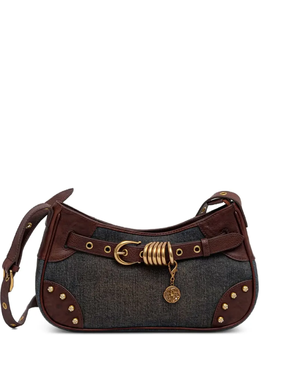 Miss Sixty denim-finish shoulder bag