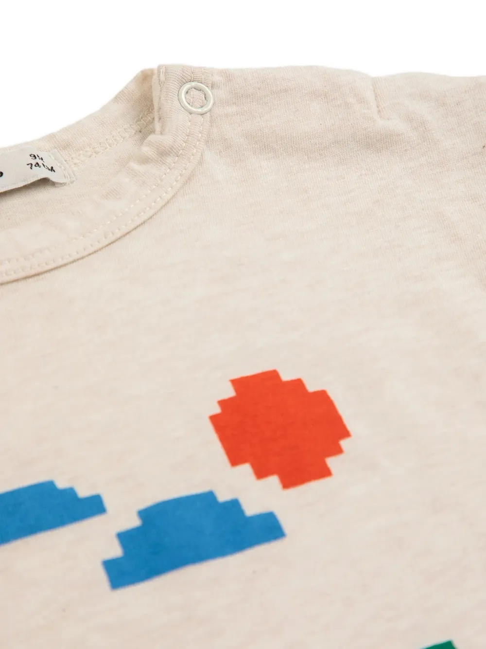 Bobo Choses Lake Monster T-shirt met lange mouwen en grafische print Beige
