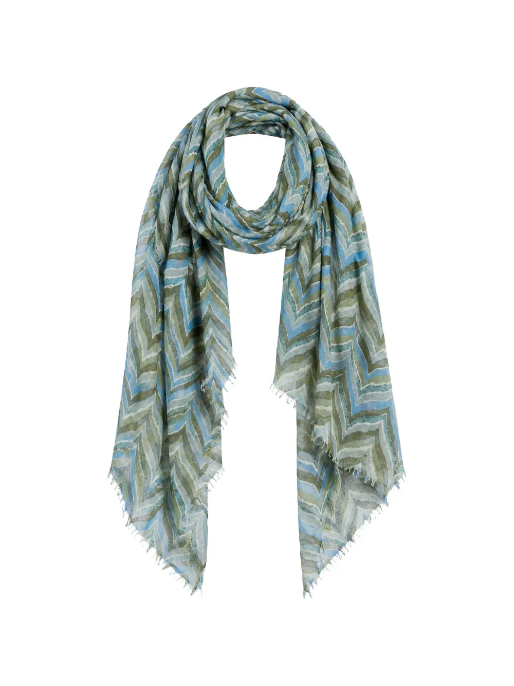 Hemisphere weaver-print knitted scarf · One Size