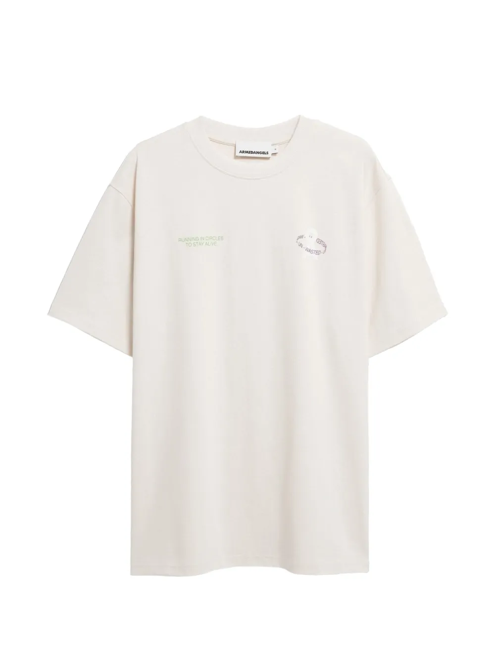 ARMEDANGELS t-shirt Markos à imprimé graphique - Tons neutres ARMEDANGELS t-shirt Markos à imprimé graphique - Tons neutres