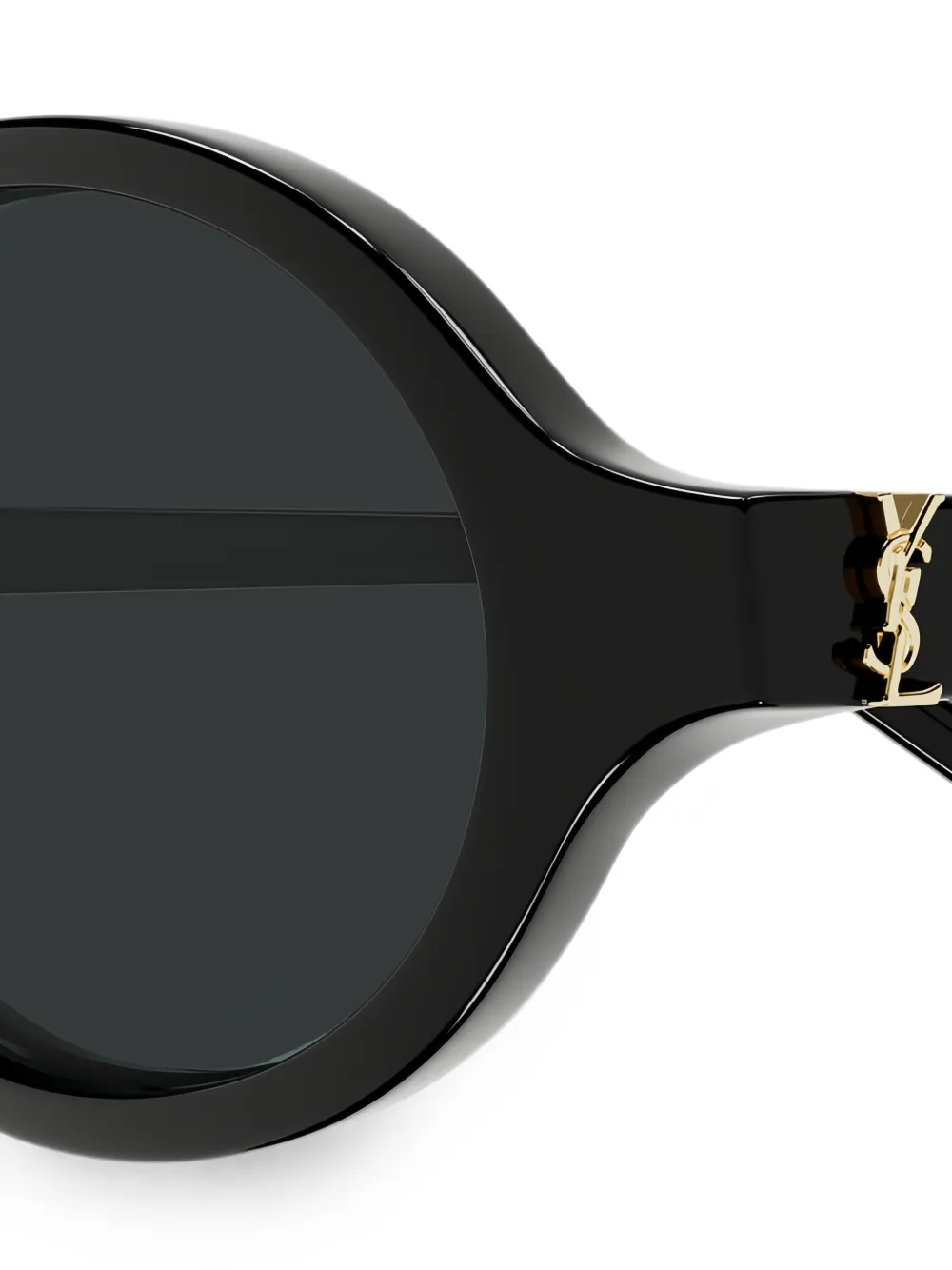 Saint Laurent Eyewear YSL-monogram round-frame sunglasses Zwart