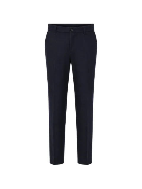 BOSS pressed-crease tailored trousers