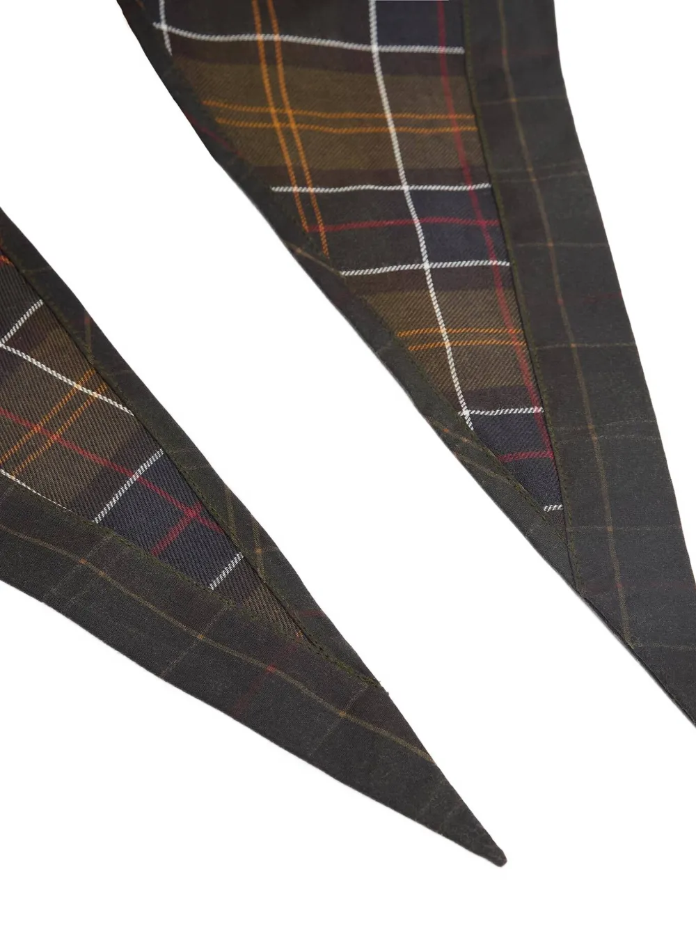 Barbour Arlene hoofddoek met tartan-print Grijs