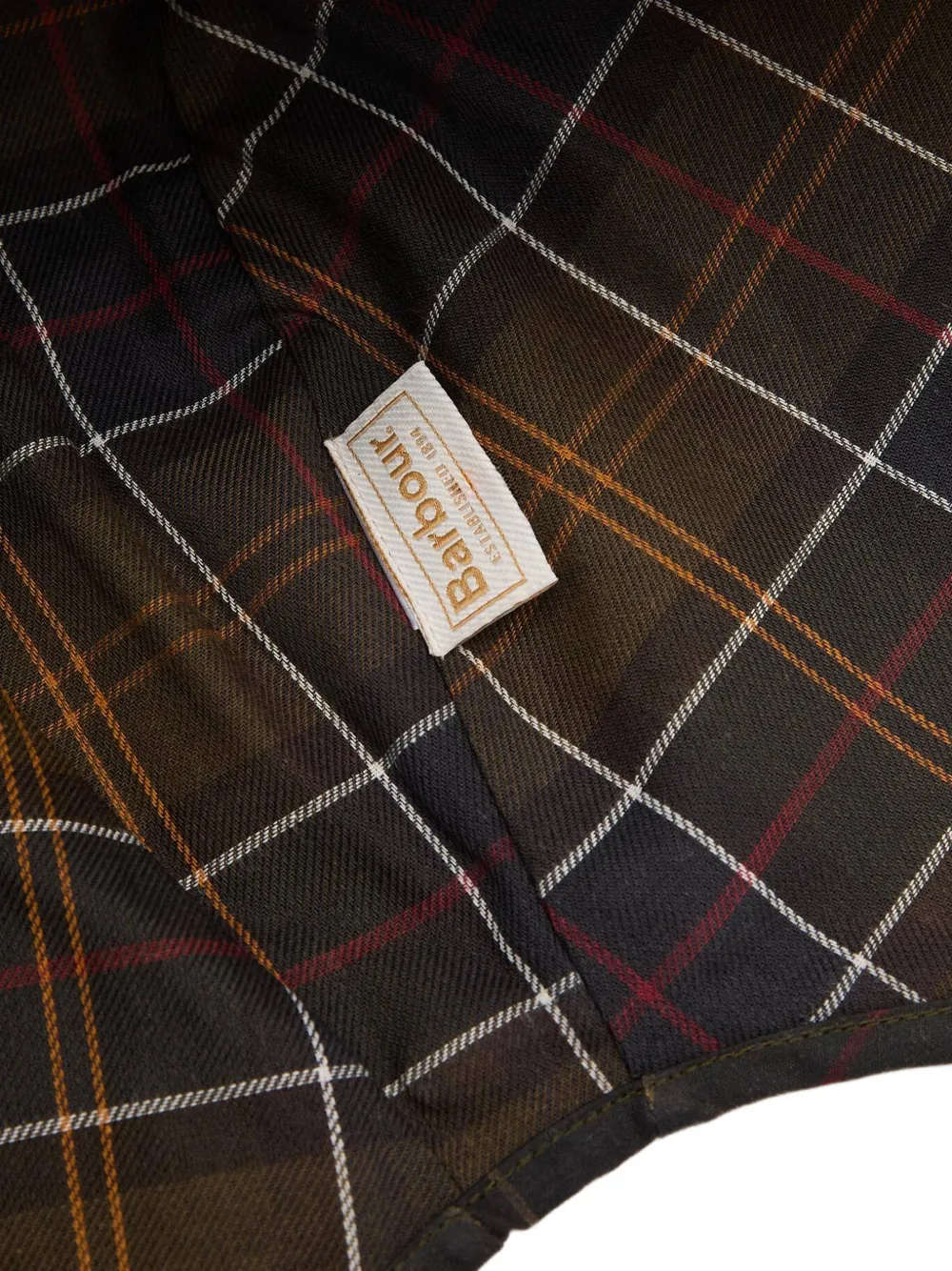 Barbour Arlene hoofddoek met tartan-print Grijs