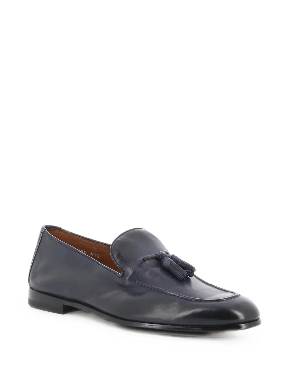 Doucal's tassel leather loafers Blauw