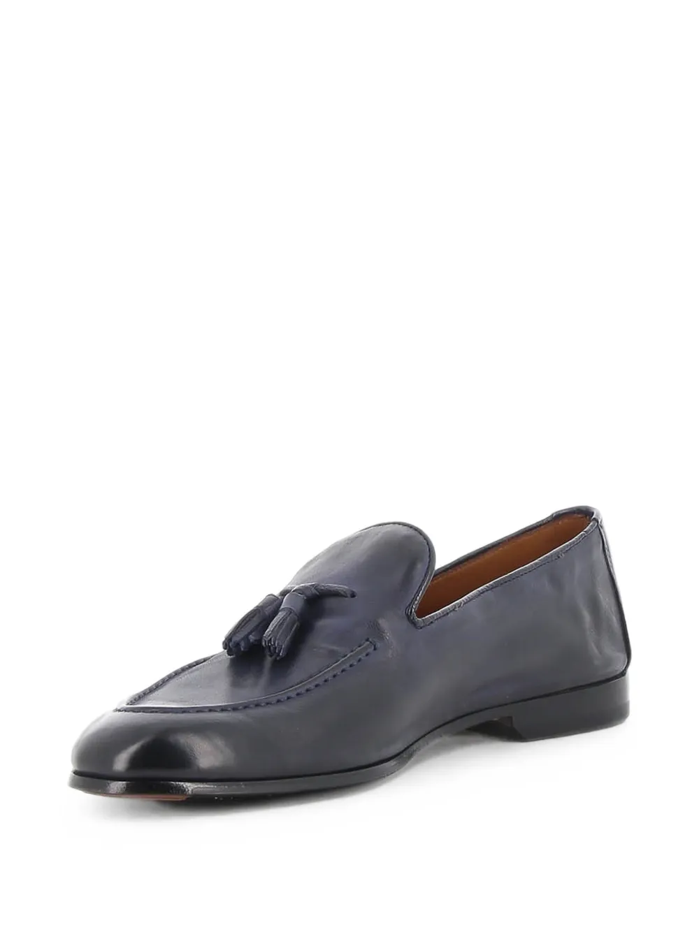 Doucal's tassel leather loafers Blauw