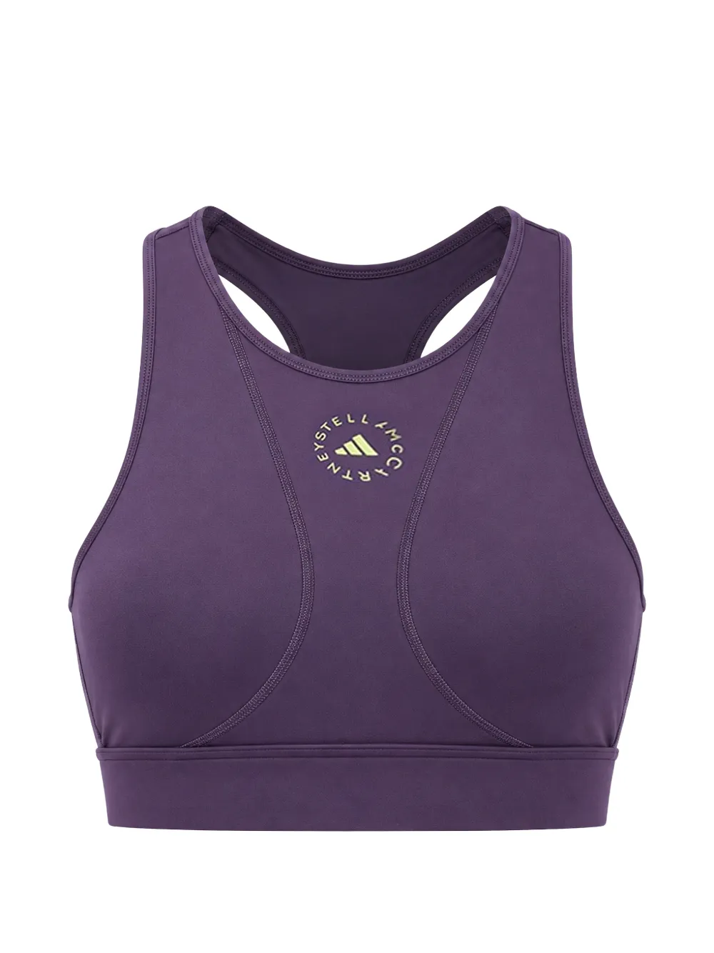 adidas by Stella McCartney logo-print racerback sports bra