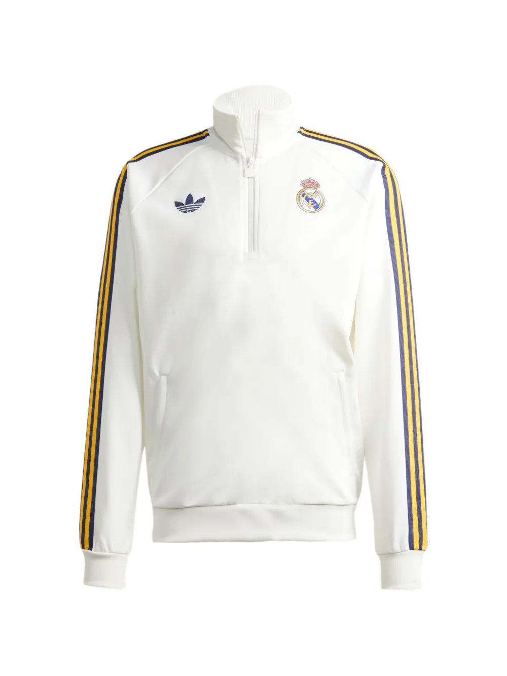 adidas Real Madrid quarter-zip sweater - Bianco