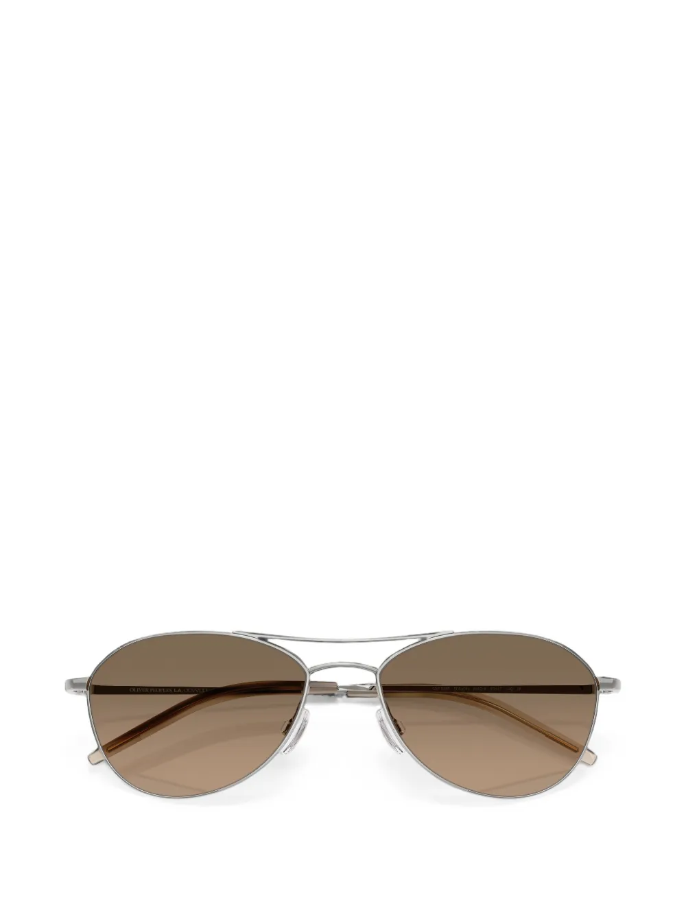 Oliver Peoples Aero II zonnebril met pilotenmontuur Zilver