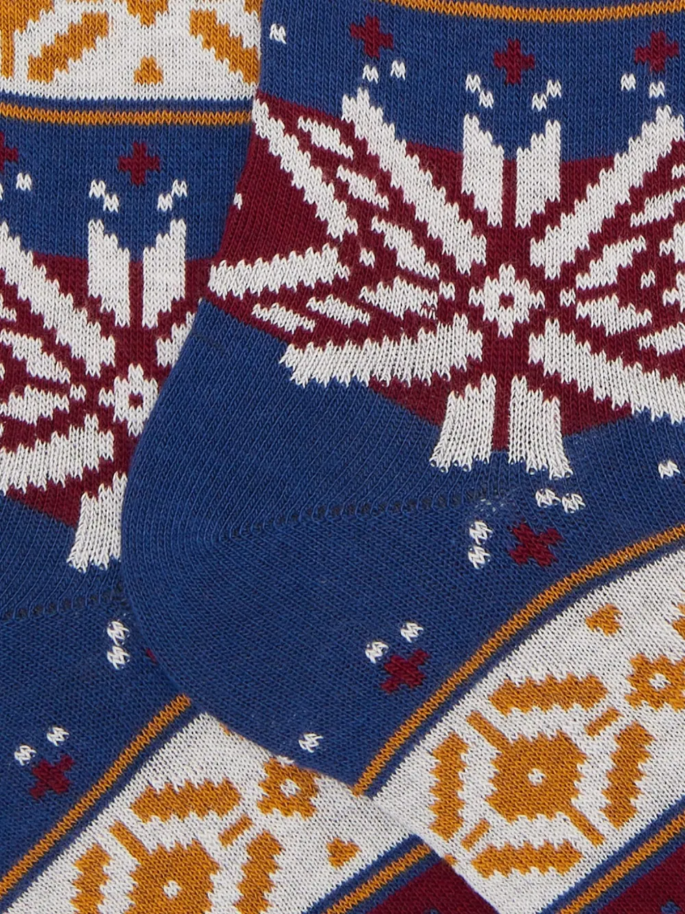 Gallo Fair Isle-pattern socks Blauw