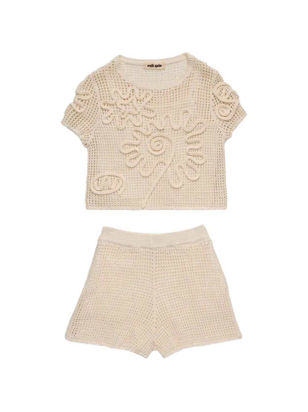 Cult Gaia Ileana top & bottom set - Toni neutri
