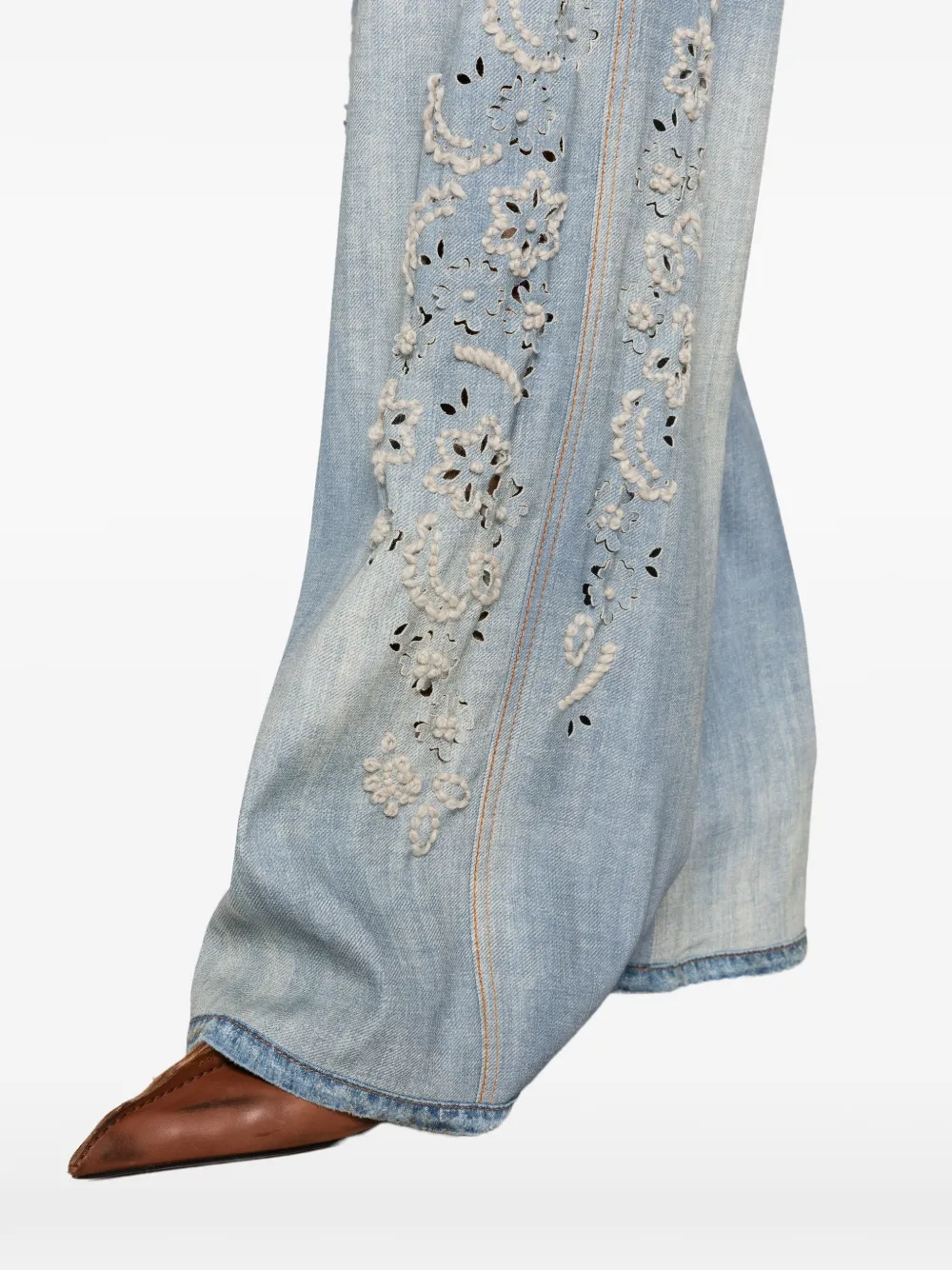 Ermanno Scervino Jeans met toelopende pijpen Blauw