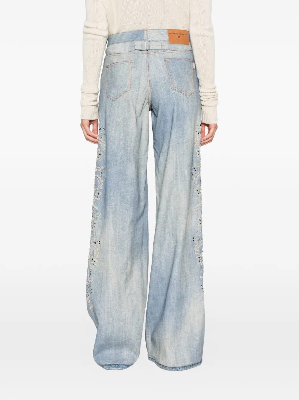 Ermanno Scervino Jeans met toelopende pijpen Blauw