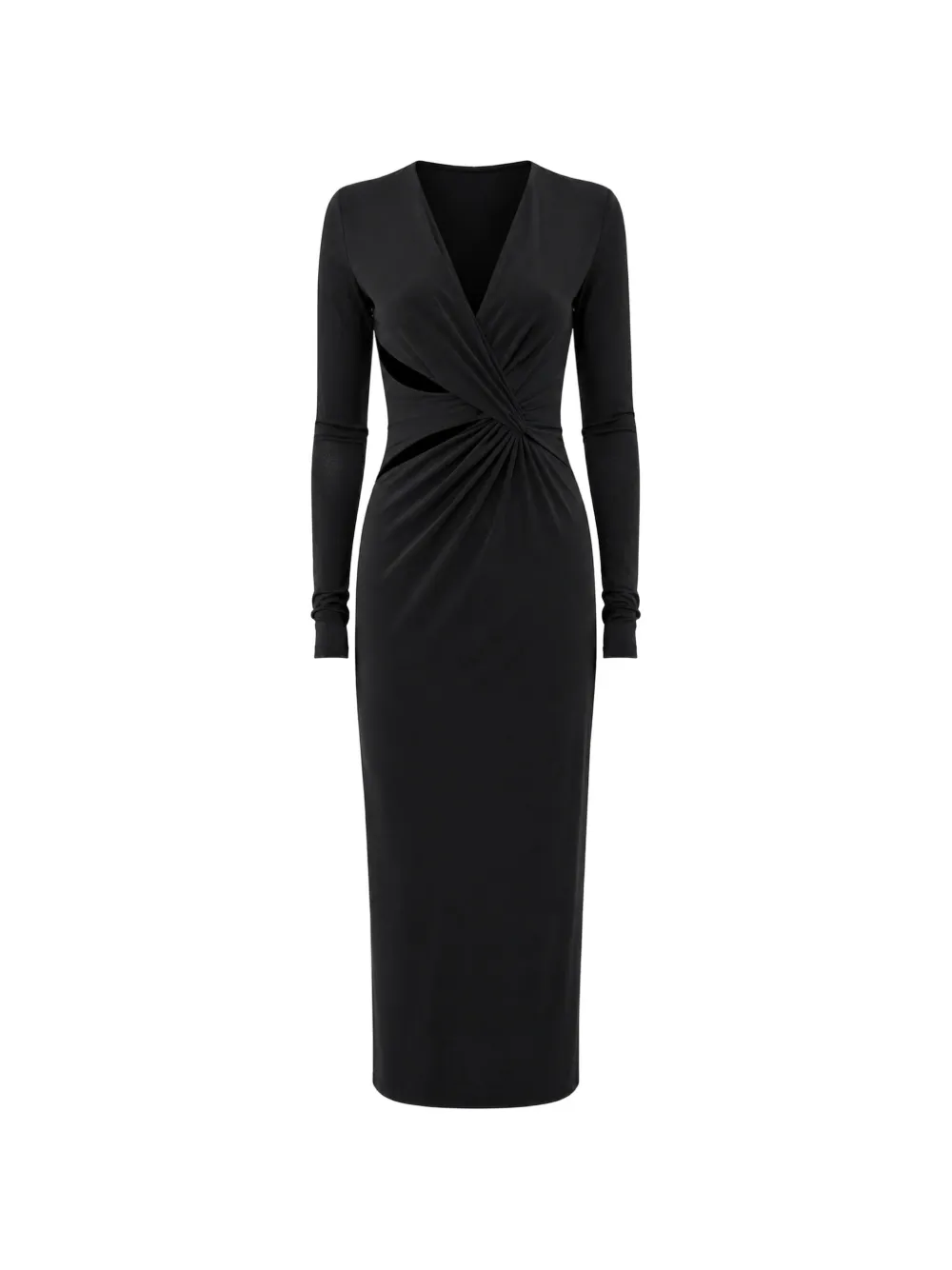 Amazuìn Sienna Midi Dress In Black