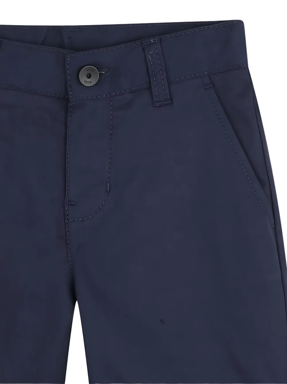 BOSS Kidswear Shorts met omgeslagen pijpen Blauw