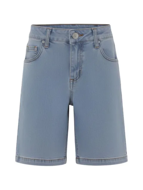 John Richmond Junior logo-print denim shorts