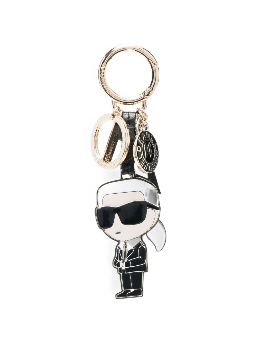 Karl Lagerfeld Ikonik logo-charm keyring - Oro