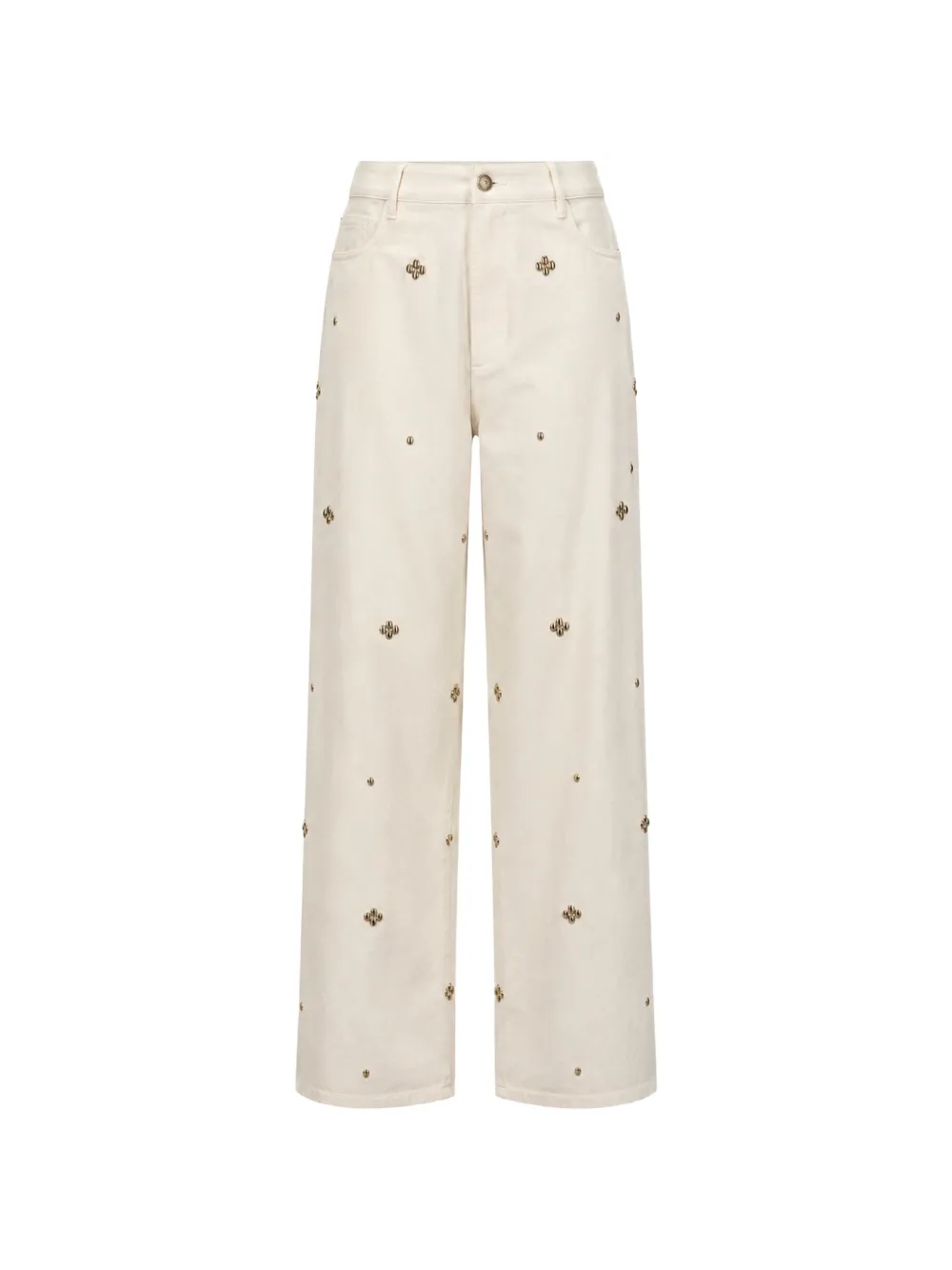 Muller Of Yoshiokubo metal-beans wide-leg jeans