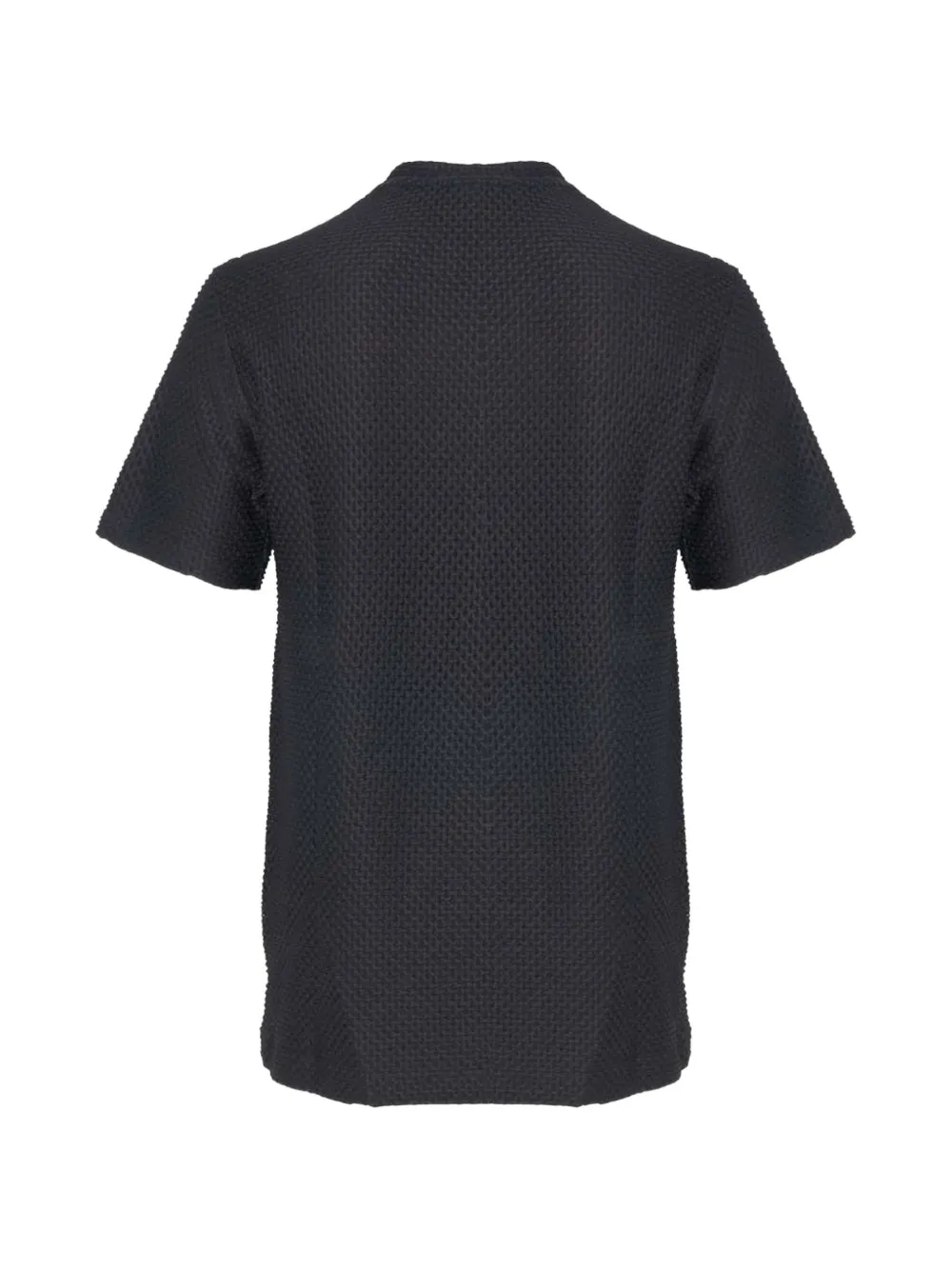 Emporio Armani T-shirt met wafelpatroon Zwart