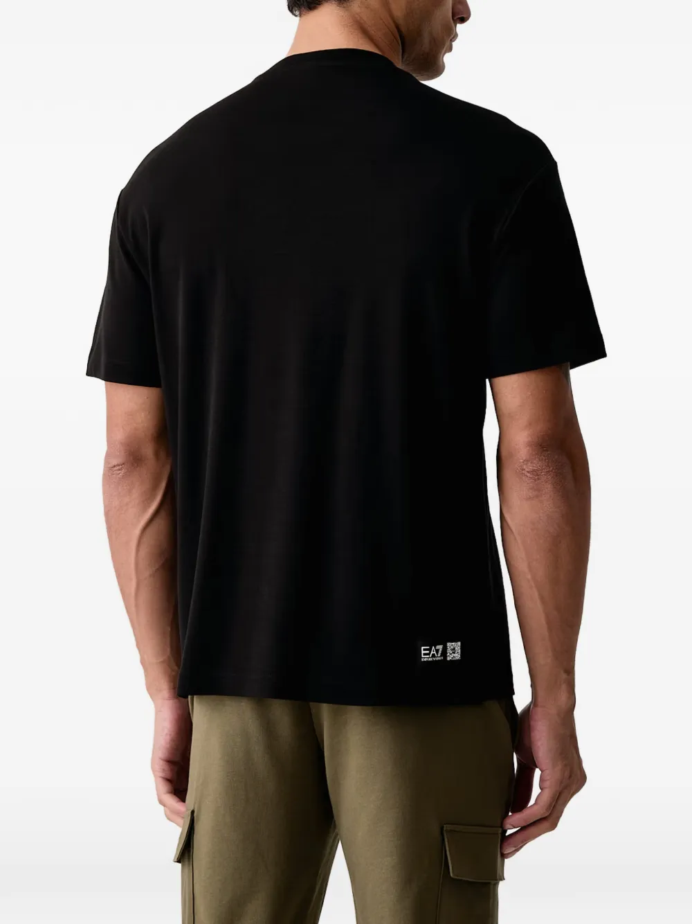 Ea7 Emporio Armani T-shirt met logoprint Zwart