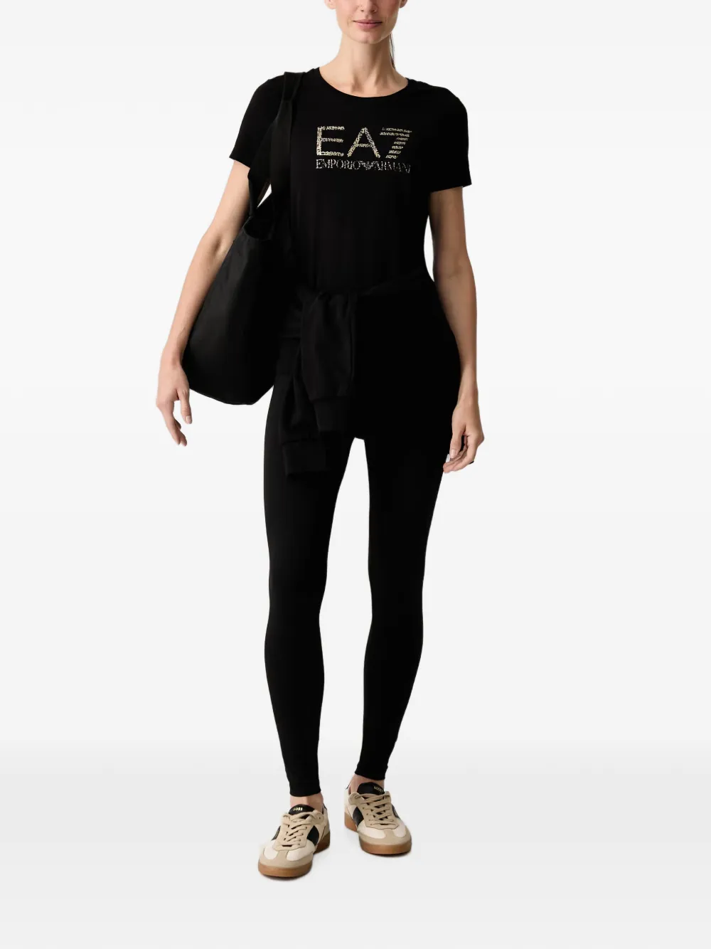 Ea7 Emporio Armani Legging met logoprint Zwart