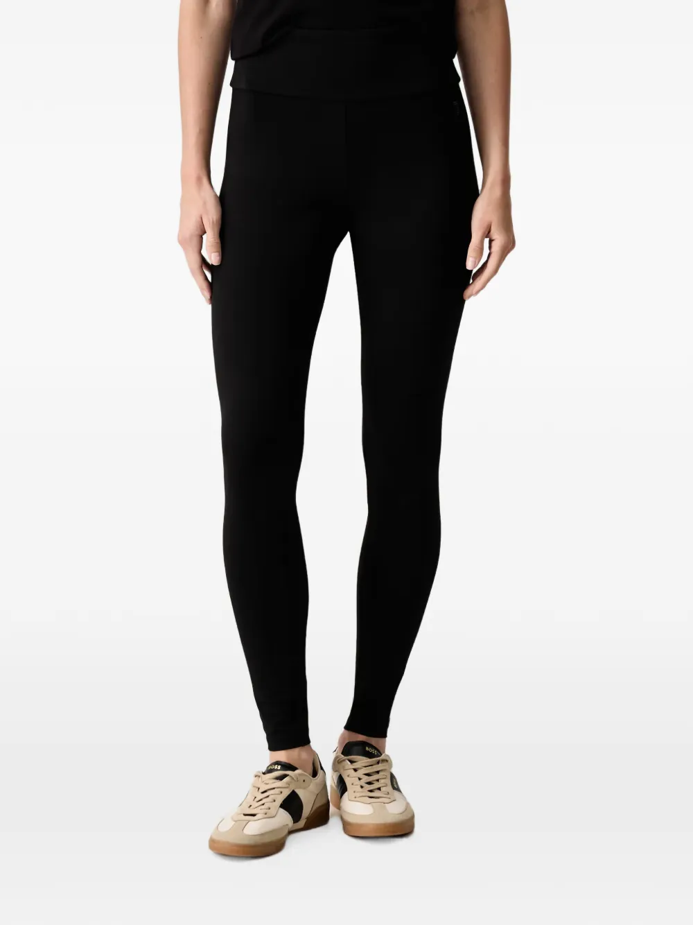 Ea7 Emporio Armani logo-print leggings - Nero