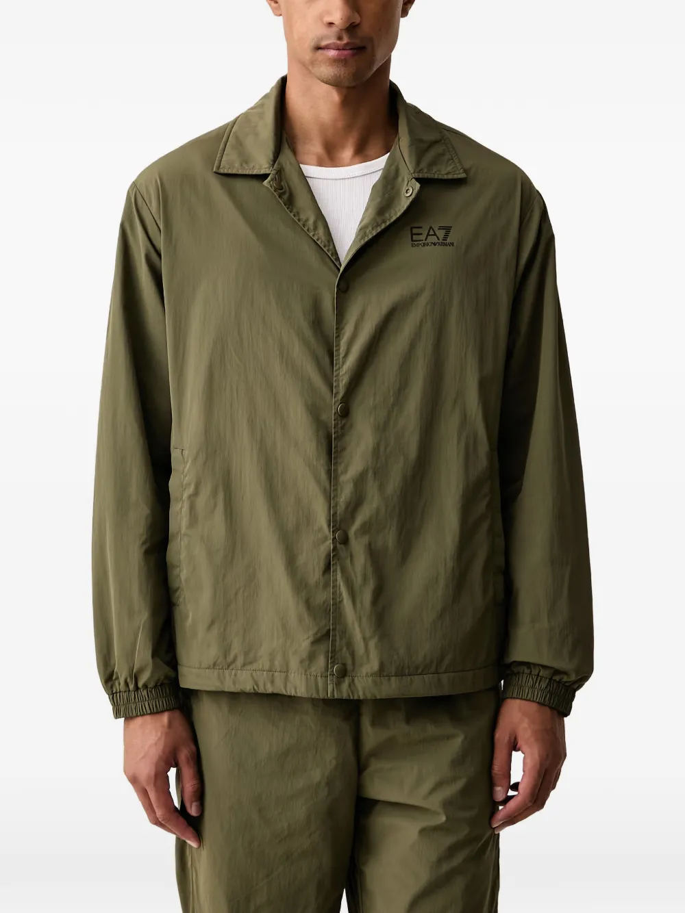 Ea7 Emporio Armani Jacke mit Logo-Print - Grün