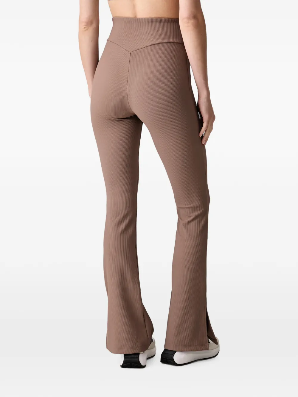 Ea7 Emporio Armani Ribgebreide legging Bruin