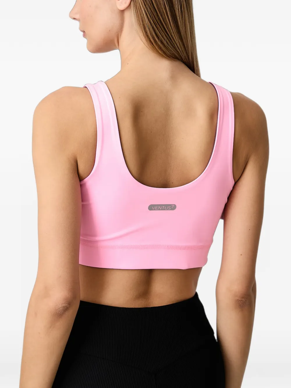 Ea7 Emporio Armani Omkeerbare sport-bh met logo-print Paars
