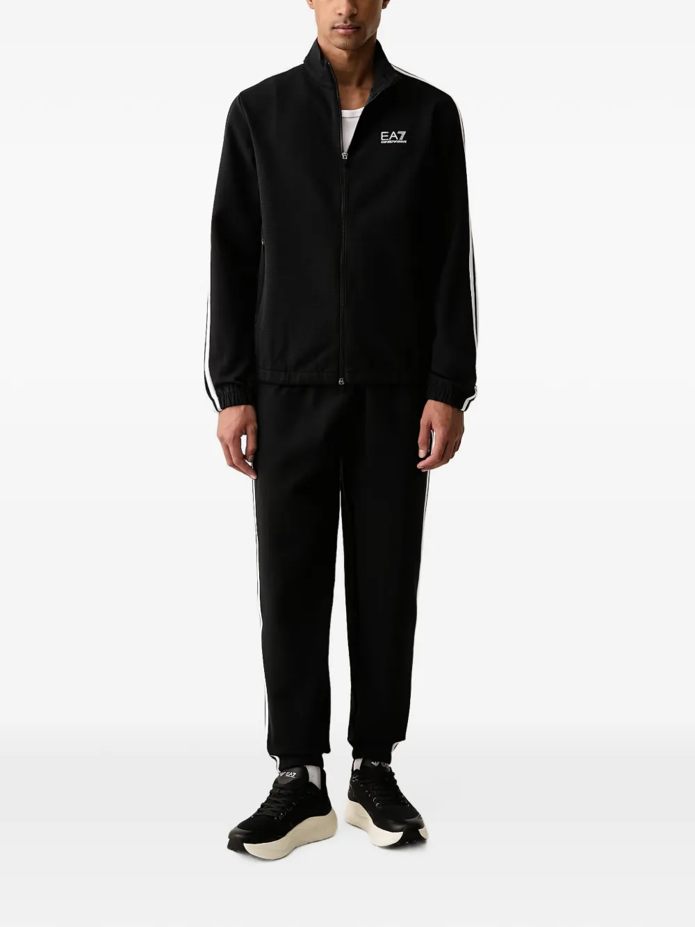 Ea7 Emporio Armani Trainingspak met logoprint Zwart