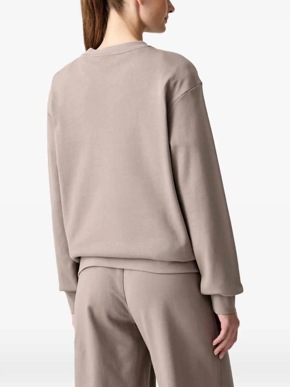 Ea7 Emporio Armani Sweater met logo-print Beige