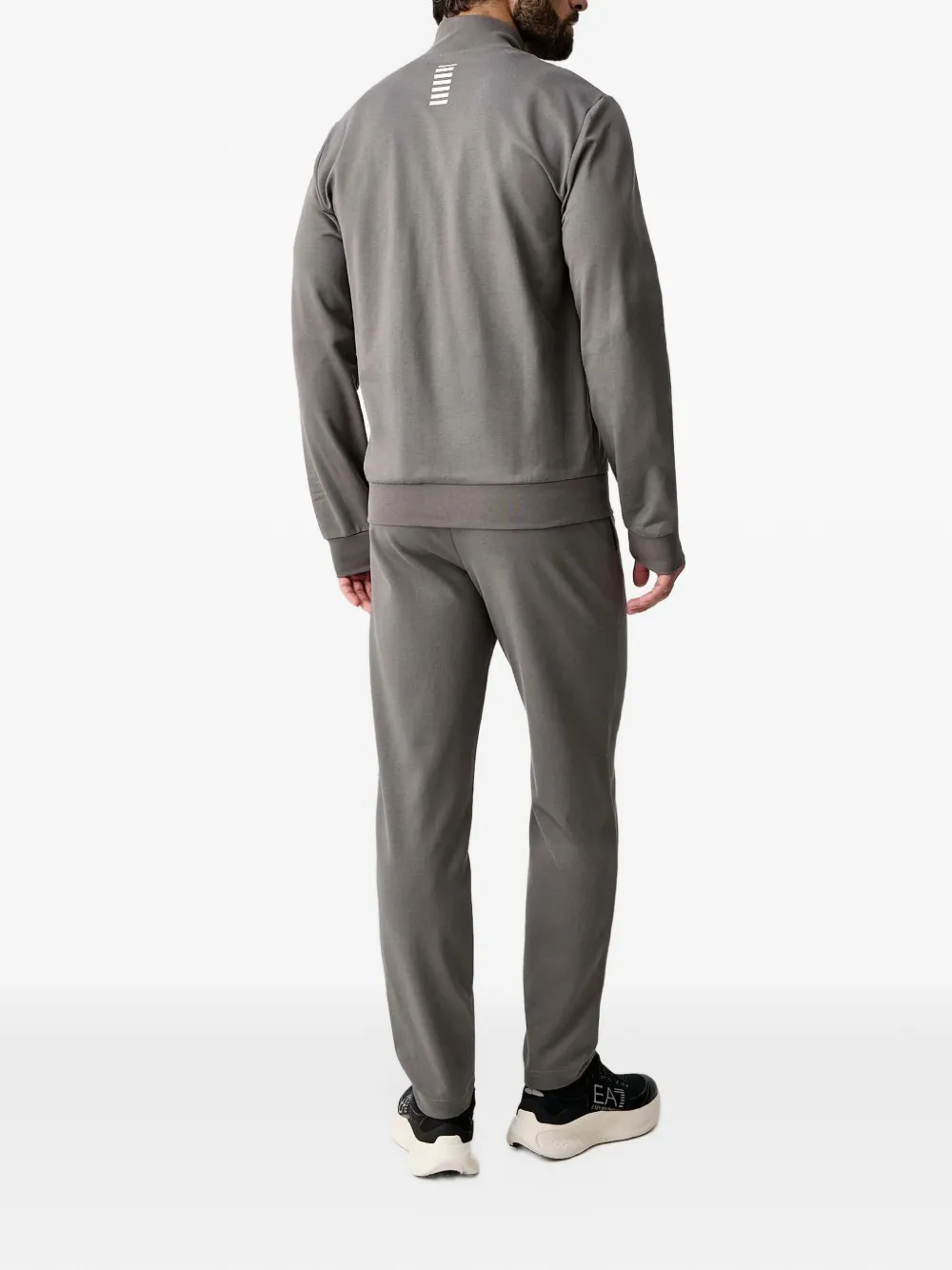 Ea7 Emporio Armani logo-print tracksuit Grijs