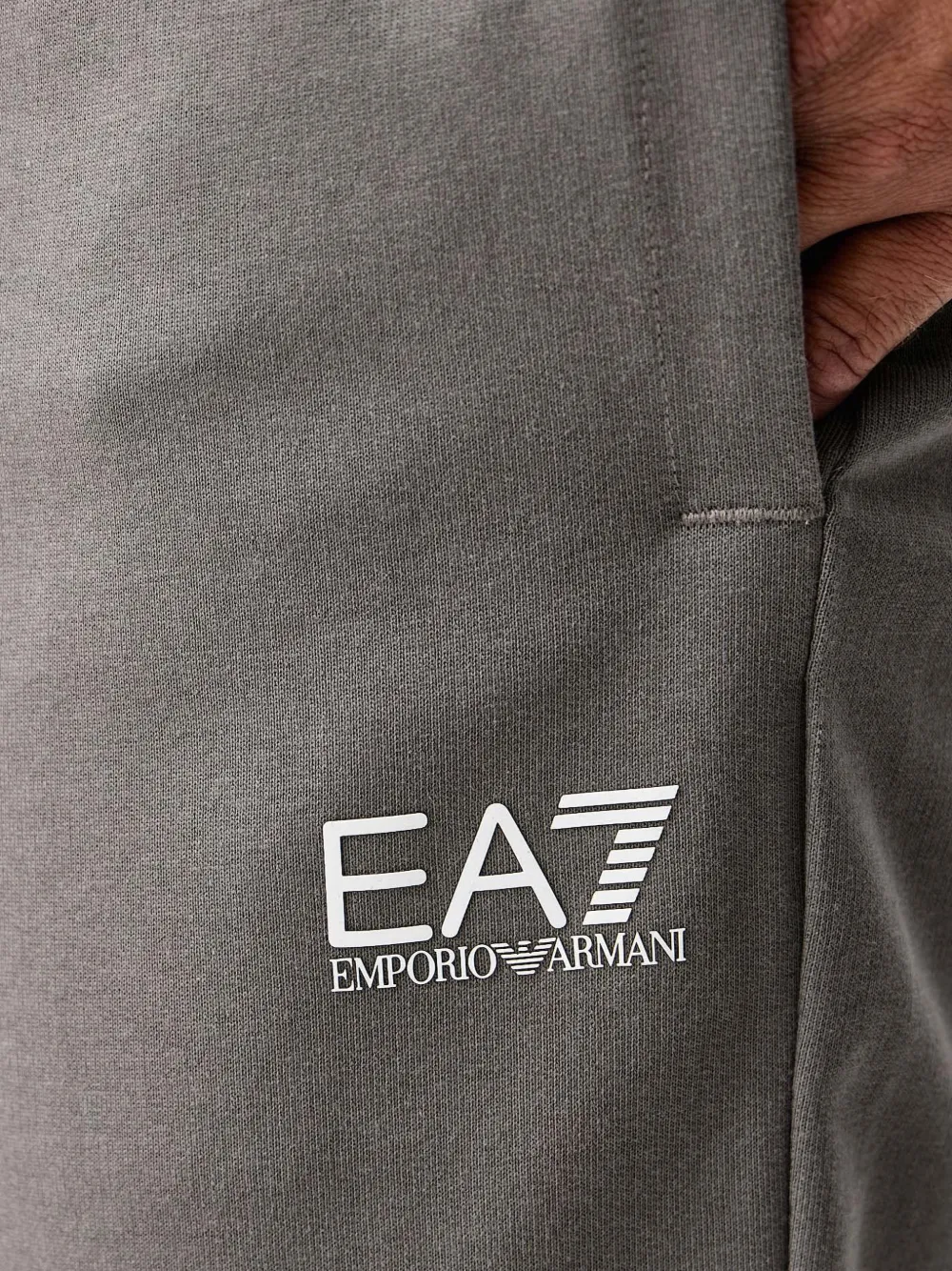 Ea7 Emporio Armani logo-print tracksuit Grijs