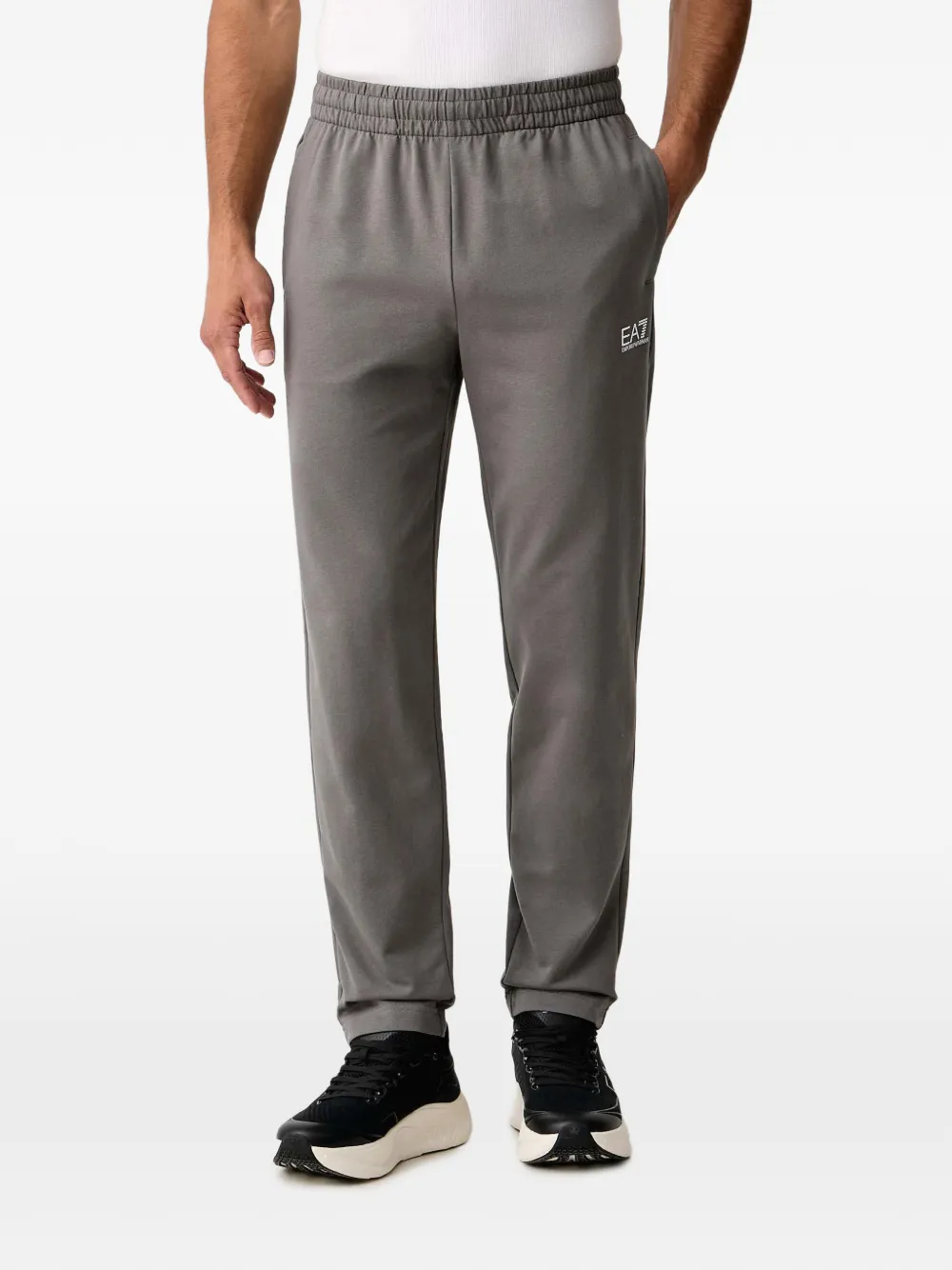 Ea7 Emporio Armani logo-print tracksuit - Grigio