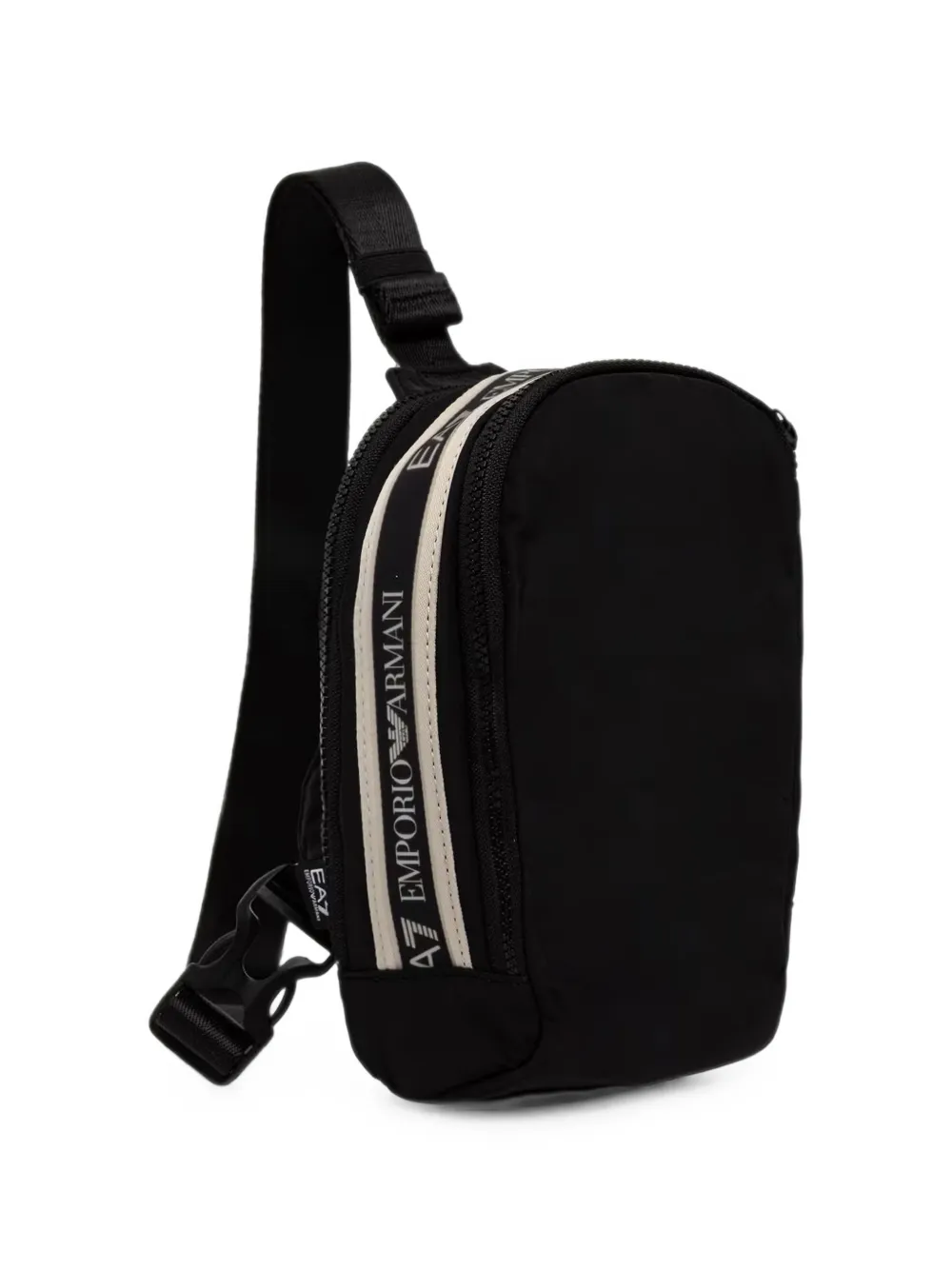 Ea7 Emporio Armani Slingtas met logoband Zwart
