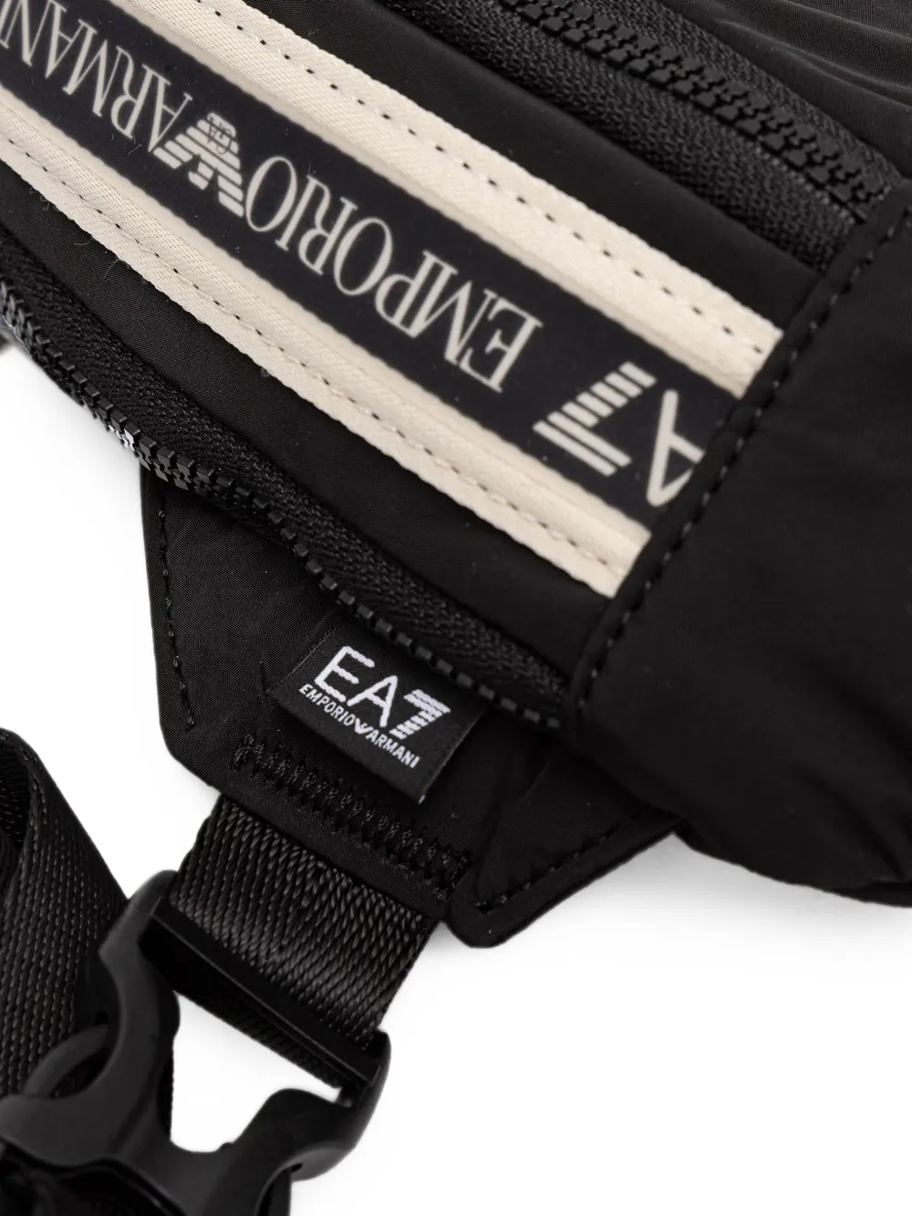 Ea7 Emporio Armani Slingtas met logoband Zwart