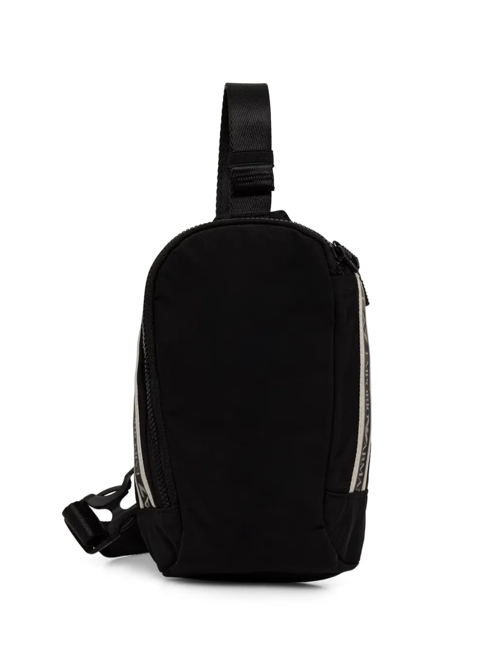 Ea7 Emporio Armani sac banane à bande logo - Noir Ea7 Emporio Armani sac banane à bande logo - Noir