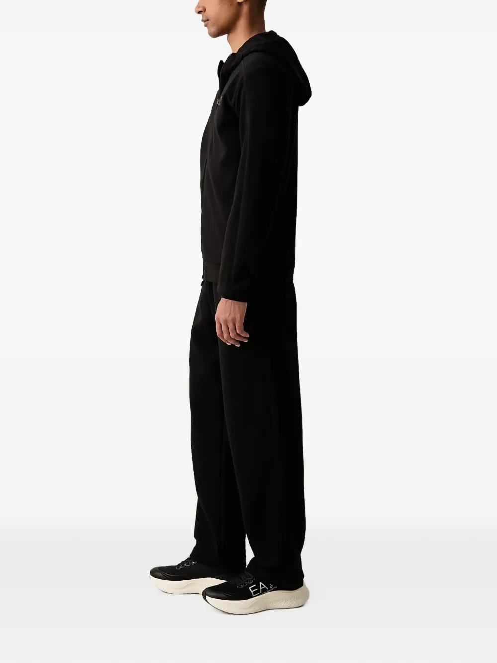 Ea7 Emporio Armani Ventus 7 trainingspak met logo-print en rits Zwart
