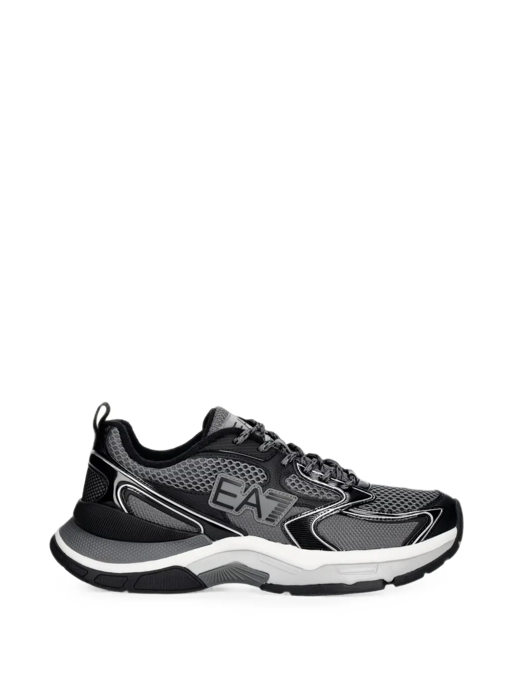 Ea7 Emporio Armani logo-patch mesh sneakers