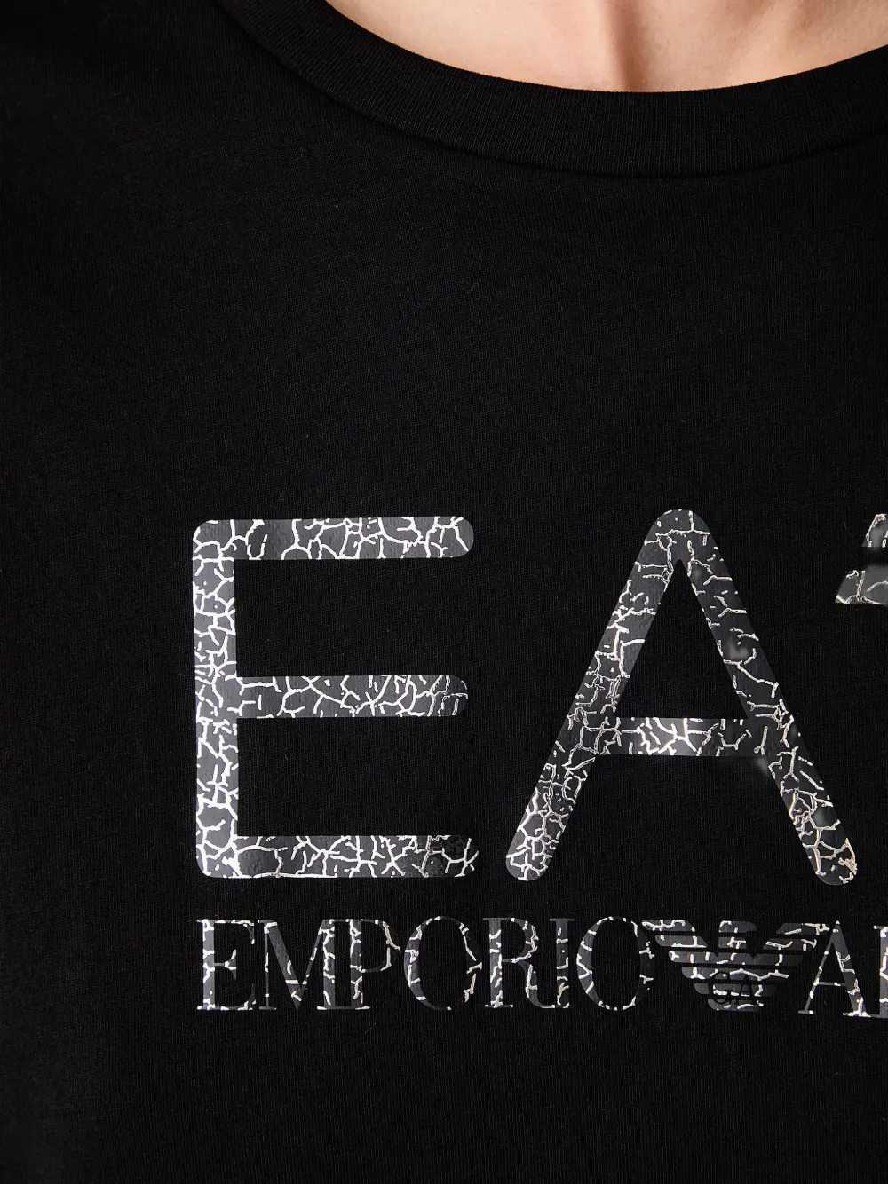 Ea7 Emporio Armani T-shirt met logoprint Zwart