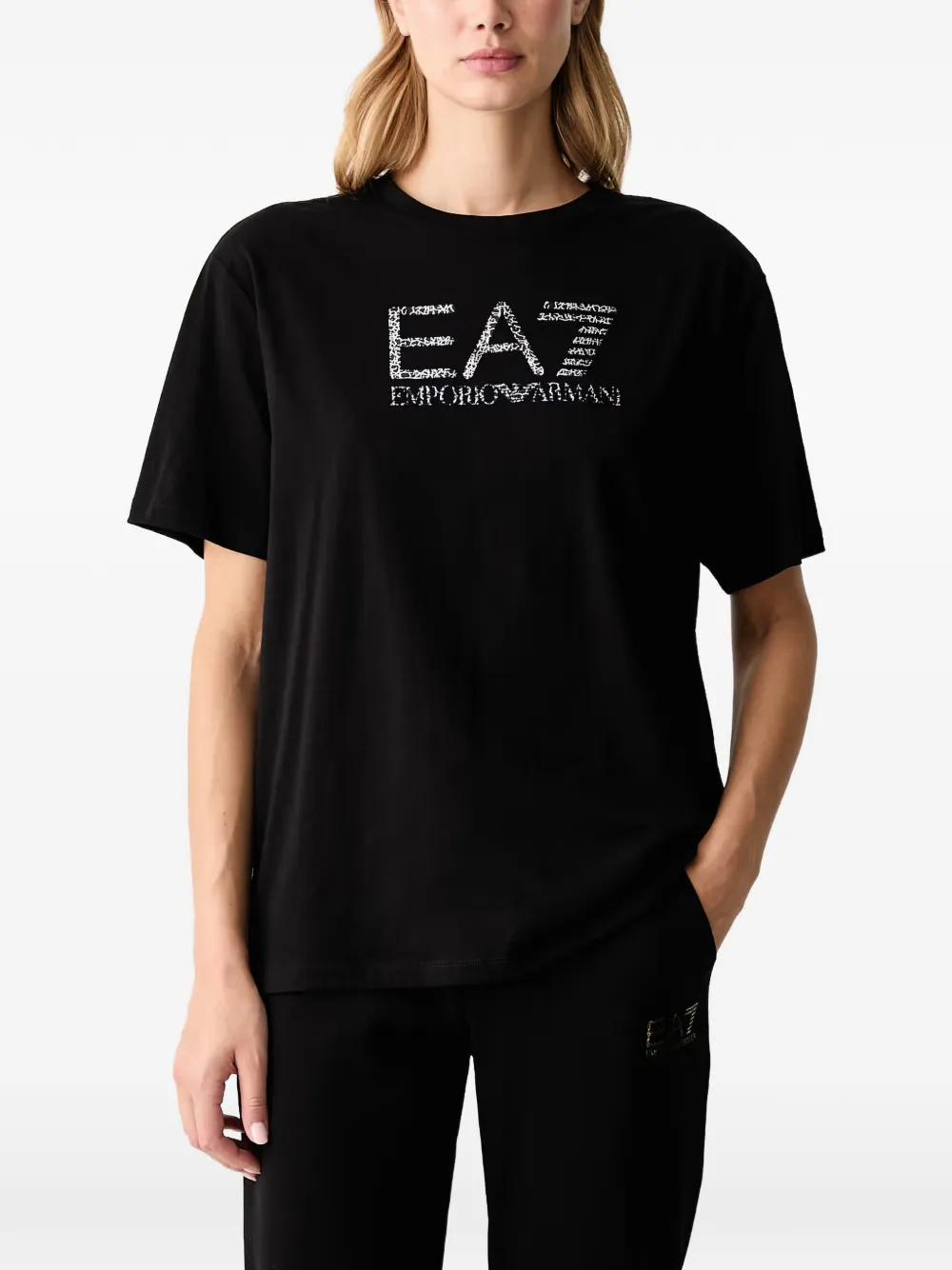 Ea7 Emporio Armani logo-print T-shirt - Nero