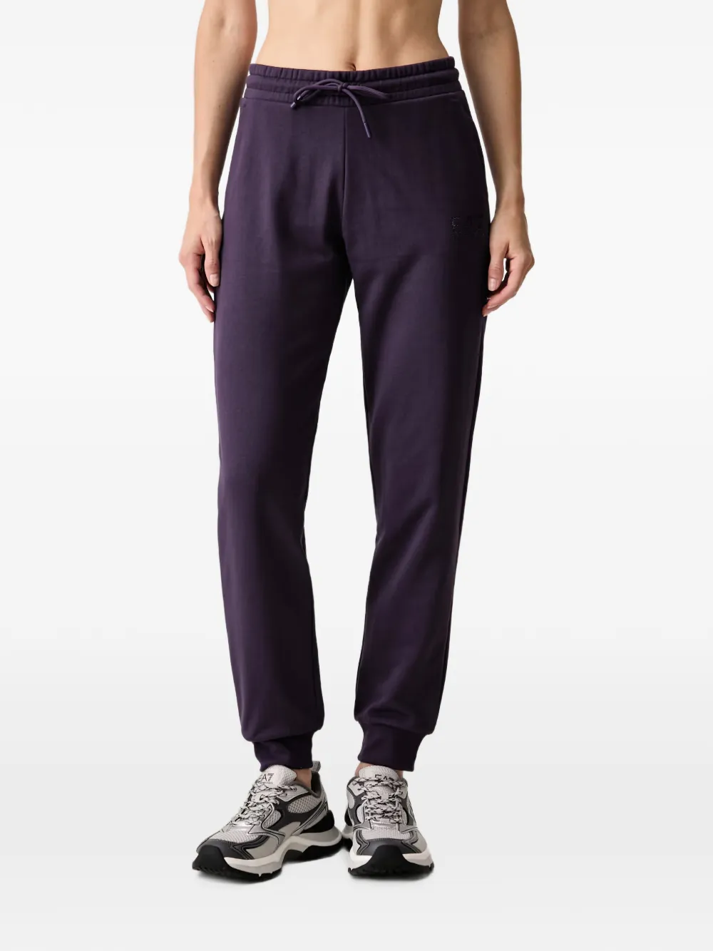 Ea7 Emporio Armani logo-print track suit Paars