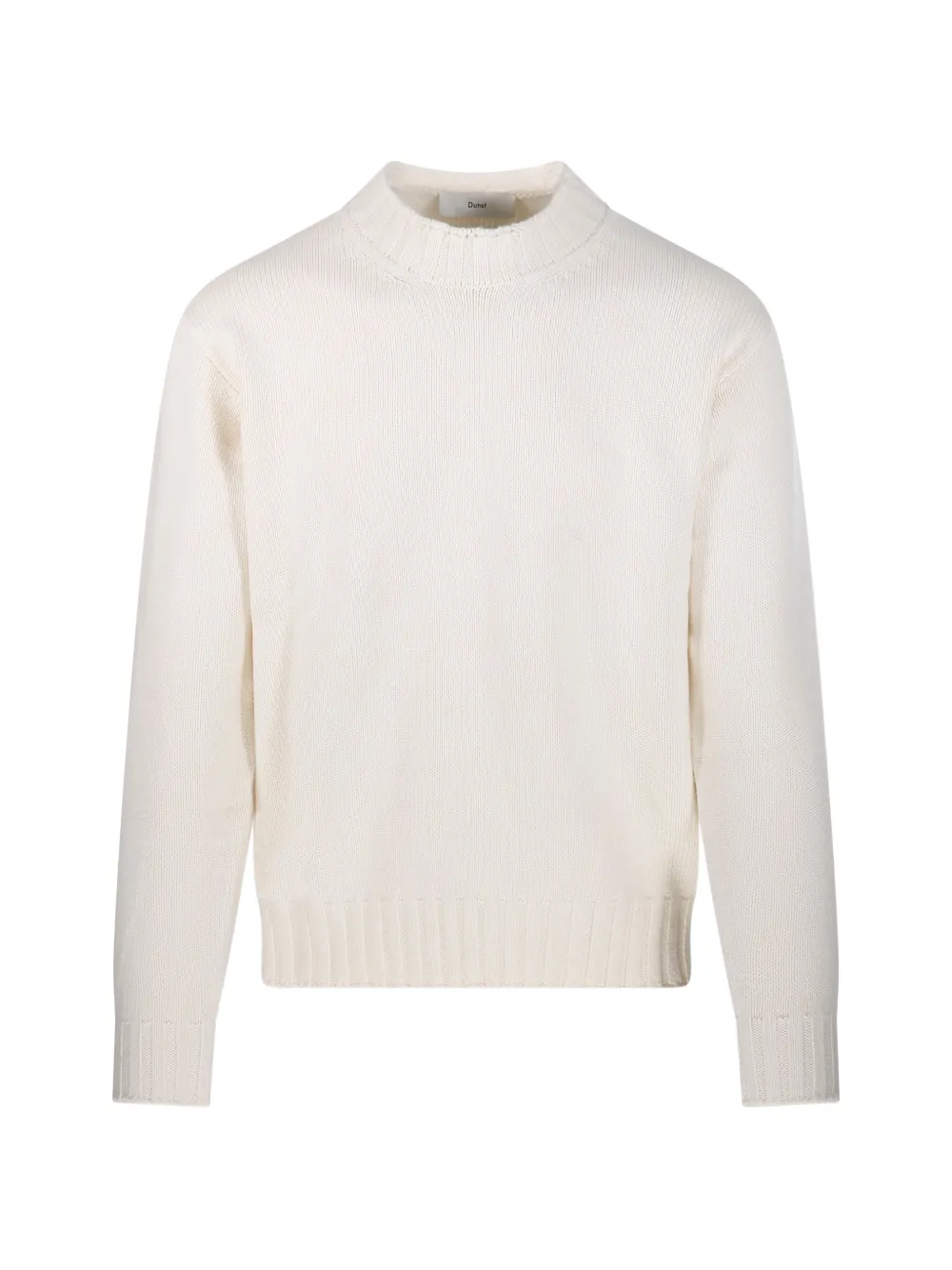 Dunst Ribbed-trim Crew-neck Sweater In Neutral